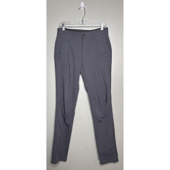 lululemon athletica Other - Lululemon Commute Pants Size 30 Men Gray Striped Golf Chino Stretch Athletic ABC